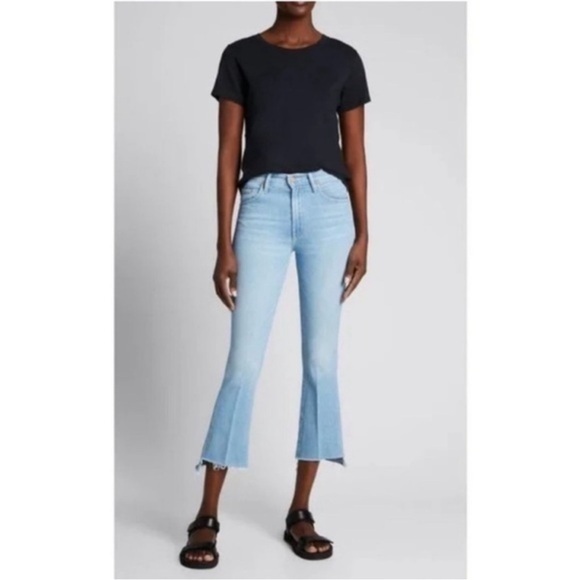 MOTHER Denim - Mother Jeans The Insider Crop Step Fray in Hold My Hand